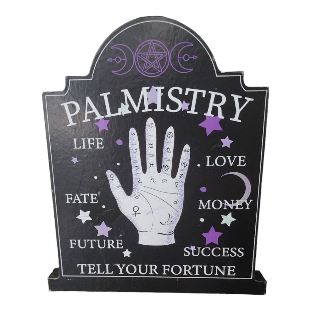 Palmistry Fortune Teller Sign – Mystical Home Decor Halloween
